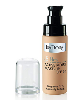 Isadora SPF 30 16 Hours Active Moist Makeup, Cream Beige, 30ml - Beautyvonappen.dk