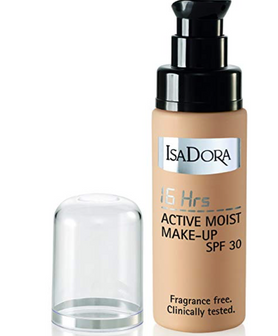 Isadora SPF 30 16 Hours Active Moist Makeup, Cashmere Beige, 30ml - Beautyvonappen.dk