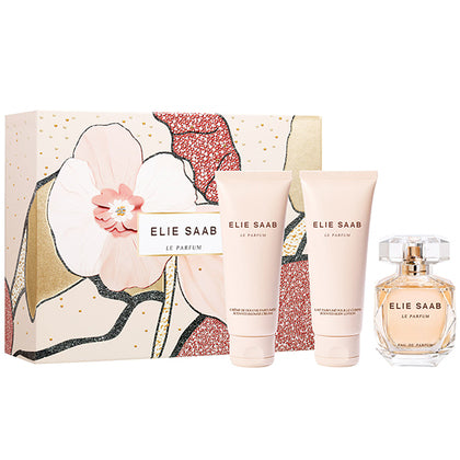 Elie Saab - Le Parfum Xmas EDP 50 ml + Body lotion & Showergel 75 ml - Gavesæt - Beautyvonappen.dk