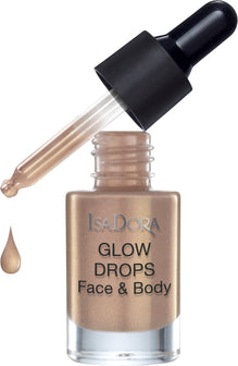 IsaDora Glow Drops Face & Body Golden Edition 370 Golden glow - Cleanskin.dk