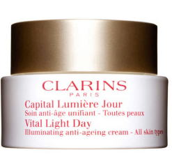 Husarbejde Metropolitan form Clarins Vital Light Day Cream 50ml Spot Pris 498,-kr – Beautyvonappen.dk