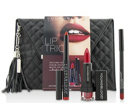 YOUNGBLOOD Kit Make-up Holiday kit lips crayon, lipstsick & pencil. -Beautyvonappen.dk